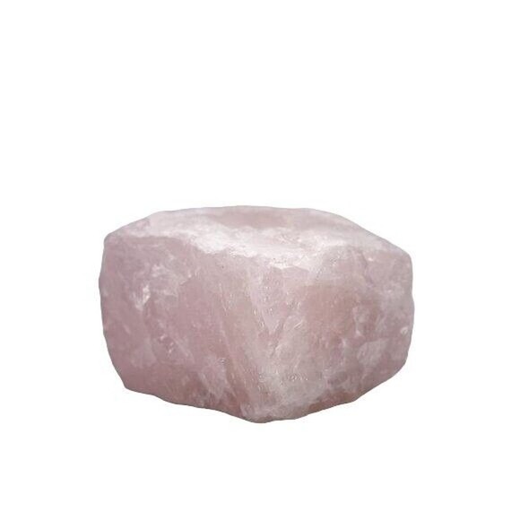 Crystal Candle Holder, Raw Rose Quartz, Stone Succulent Holder, Air-Plant Holder - Picture 3 of 8